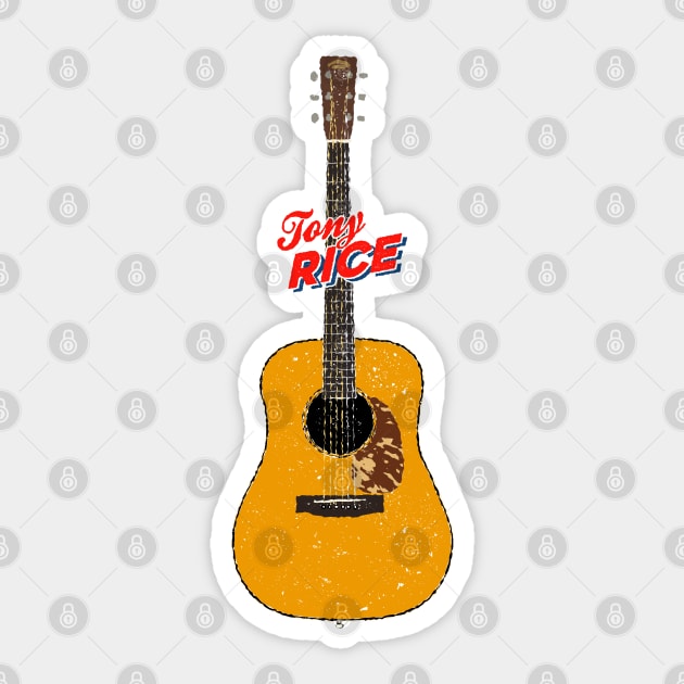Tony Rice Martin D28 Bluegrass Lover Sticker TeePublic